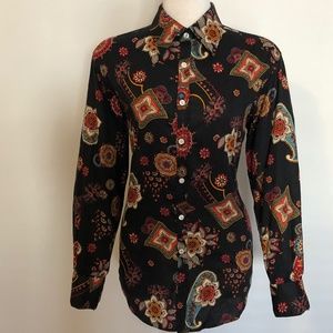 Cotton Black/Paisley Haight & Ashbury Button-Down